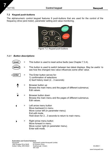 NXS Form 63-2600, Users Manual, Technical Data - CONTROL ...