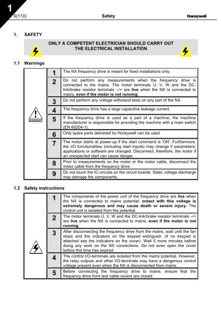 NXS Form 63-2600, Users Manual, Technical Data - CONTROL ...