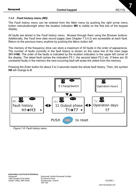 NXS Form 63-2600, Users Manual, Technical Data - CONTROL ...