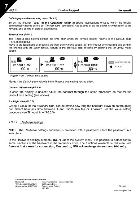 NXS Form 63-2600, Users Manual, Technical Data - CONTROL ...