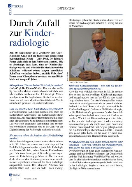 Klinoptikum 03/2011 - LKH-Univ. Klinikum Graz