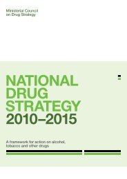 The National Drug Strategy 2010-2015