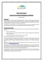 Gold Coast Airport Tenant Environment Management Guideline