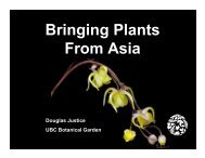 Bringing Plants From Asia