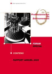 20 ans Professionnelles En Environnement - FachFrauen Umwelt