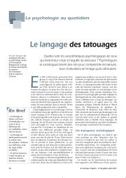 Le langage des tatouages - Pr. Nicolas GUEGUEN