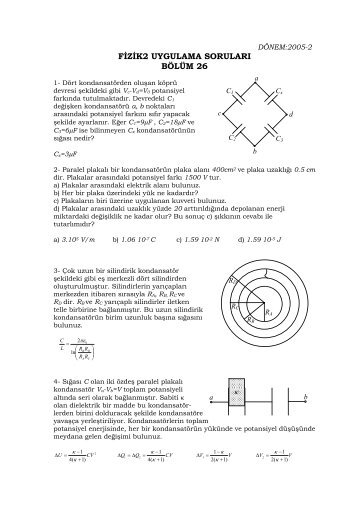 fizik2 uygulama soruları bölüm 26