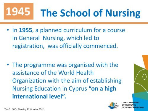 Nursing Development in Cyprus