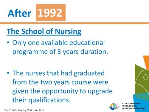 Nursing Development in Cyprus