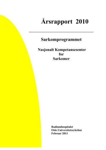 Årsrapport 2010 - Professor Øyvind S. Bruland