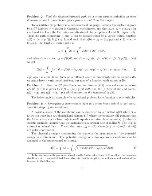 [VAR]=Notes on variational calculus