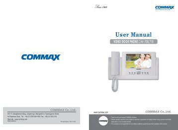 Monitor videointerfon color cu memorie TFT 7 COMMAX CAV-71B