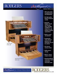 Features of the Allegiant Models 688 and 698 - Greenwood ...