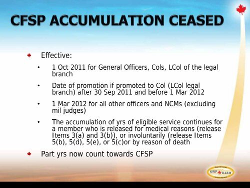 CFSP PowerPoint presentation