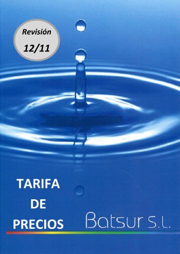 TARIFA DE PRECIOS - Diteco