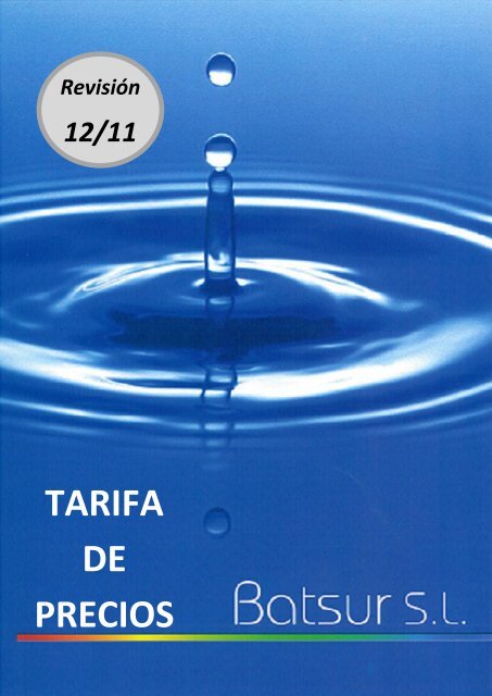 TARIFA DE PRECIOS - Diteco