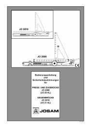 JOSAM frame press