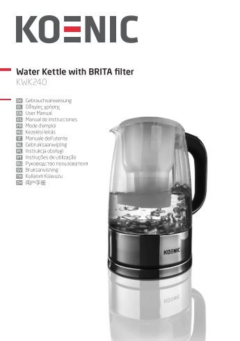 Water Kettle with BRITA filter KWK240 - Marke - KOENIC
