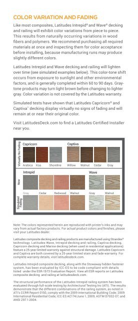 Latitudes Composite Decking and Railing Brochure - Universal ...