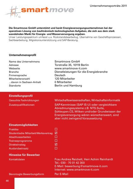 Ausstellerkatalog zur Firmenkontaktmesse - Hochschule Anhalt