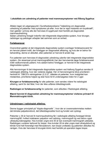 Lokalaftale09 - Aalborg Sygehus