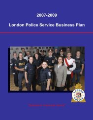 2007-2009 LPS Business Plan - London Police Service