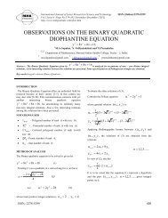 observations on the binary quadratic diophantine ... - MNK Publication