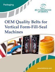 OEM Quality Belts for Vertical Form-Fill-Seal ... - Motion Industries