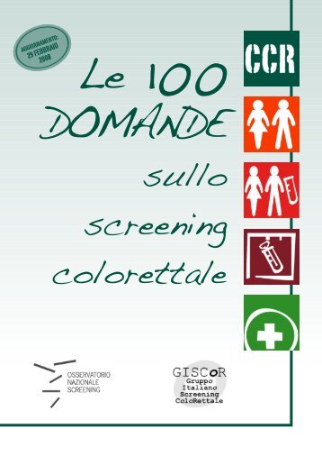 introduzione alle 100 domande sullo screening colorettale