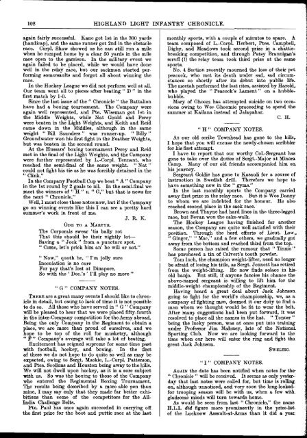 HLI Chronicle 1910 - The Royal Highland Fusiliers