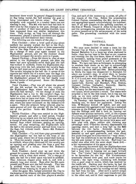 HLI Chronicle 1910 - The Royal Highland Fusiliers