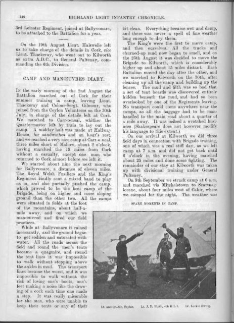 HLI Chronicle 1910 - The Royal Highland Fusiliers