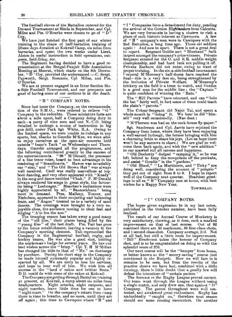 HLI Chronicle 1910 - The Royal Highland Fusiliers