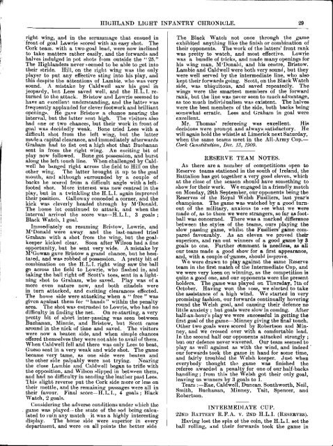 HLI Chronicle 1910 - The Royal Highland Fusiliers