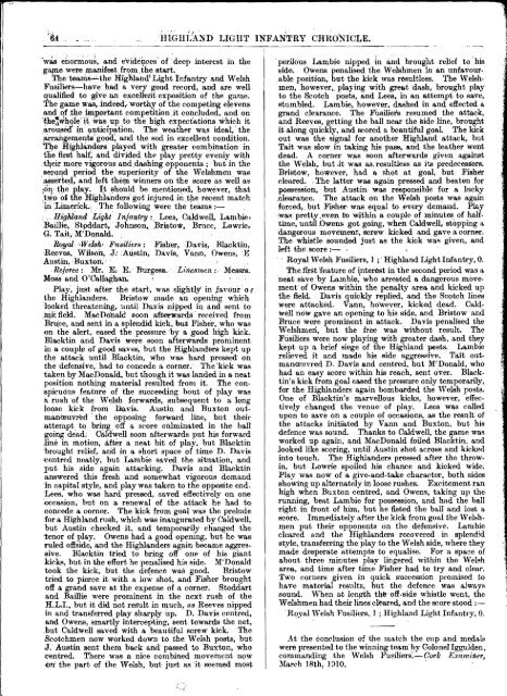 HLI Chronicle 1910 - The Royal Highland Fusiliers