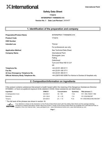 international paint safety data sheet kha308 intertuf 262 red