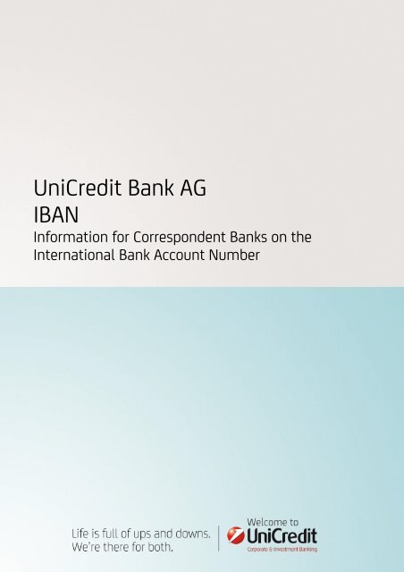 UniCredit Bank AG IBAN - HypoVereinsbank