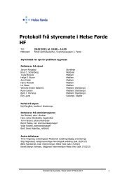 Styreprotokoll HF 28.02.2013 - Helse FÃ¸rde