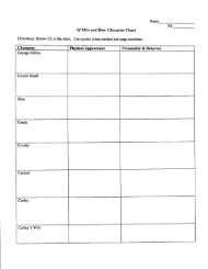 Of Mice And Men Character Chart Answer Key