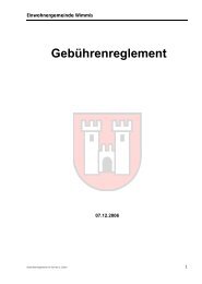 GebÃ¼hrenreglement - Wimmis