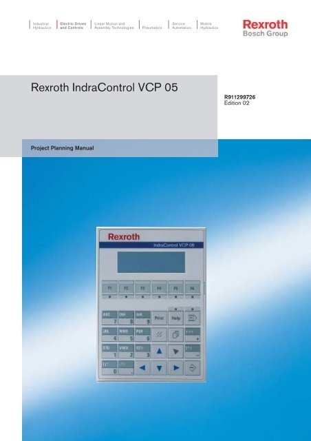 Vcp05 1 Project Planning Manual Bosch Rexroth