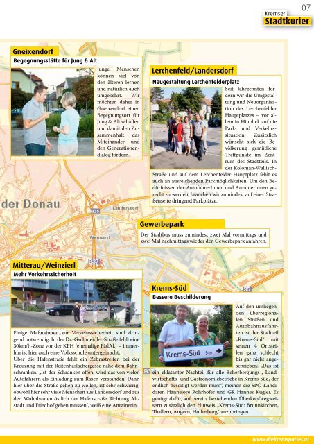 Stadtkurier - SPÃ Stadtorganisation Krems