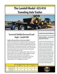 The Landoll Model 435/410 Traveling Axle Trailer - utility trailer - home