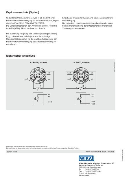 Analoge Temperatur-Transmitter Typ T19.10, konfigurierbare ...