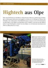 HÃ¼tte Bohrtechnik, Hightech aus Olpe - CASAGRANDE GROUP