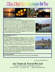 Ace Tours & Travel Pte Ltd - Tour Packages NATAS Travel Agents