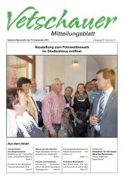 Mitteilungsblatt - Vetschau/Spreewald