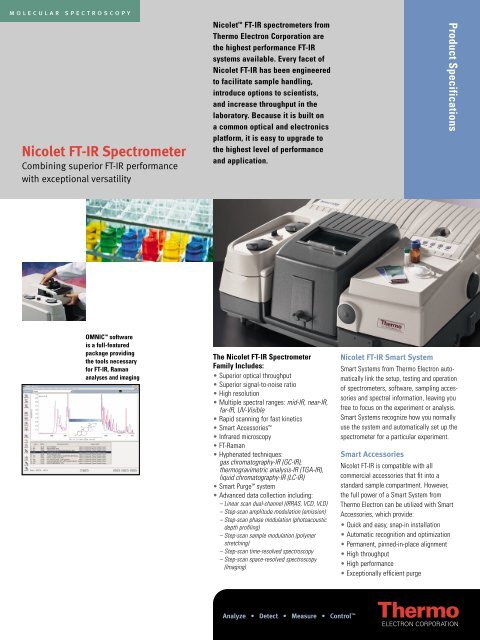 Nicolet FT-IR Spectrometer - INNOVATEK