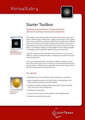 Starter Toolbox VirtualLabâ¢4 - LightTrans
