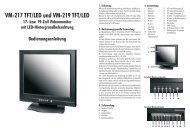 VM-217 TFT/LED und VM-219 TFT/LED 17- bzw. 19-Zoll - Indexa